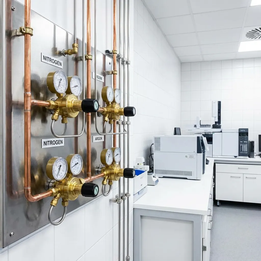 Laboratory Inert Gas Piping