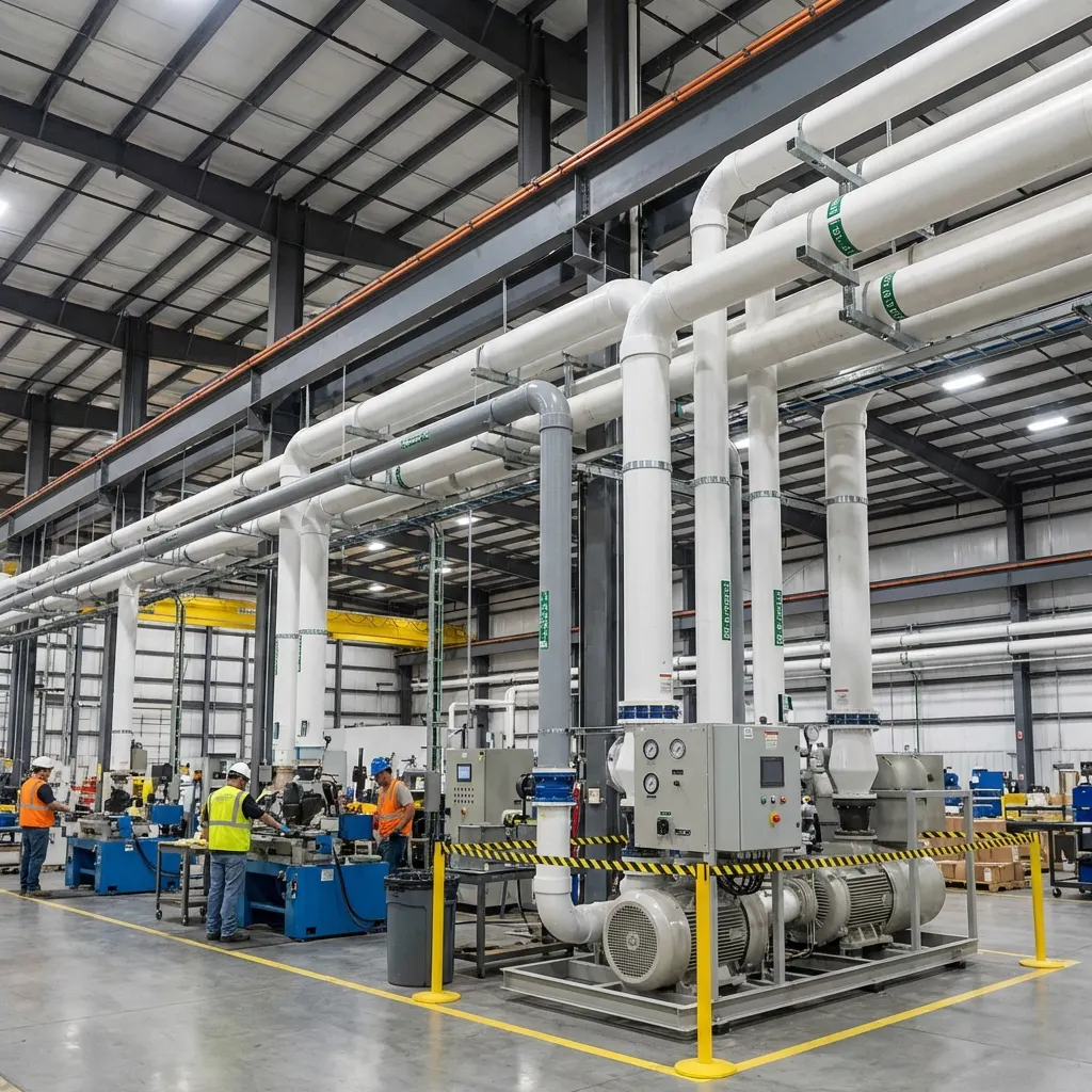 Industrial Vacuum Piping